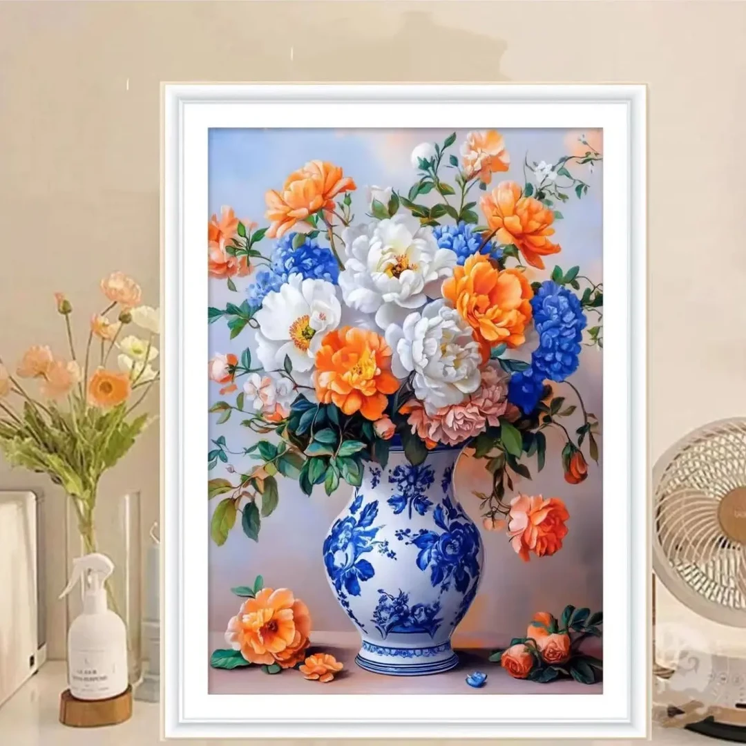 【定制款】青花恋60×80大格满绣十字绣