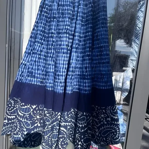 扎染中式复古半身裙