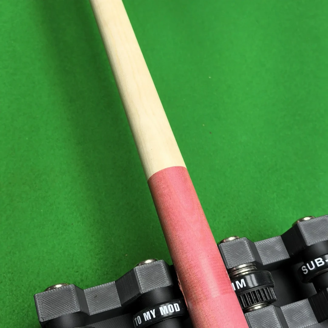 樱花粉大头台球杆适合新手用于中式黑八美式九球