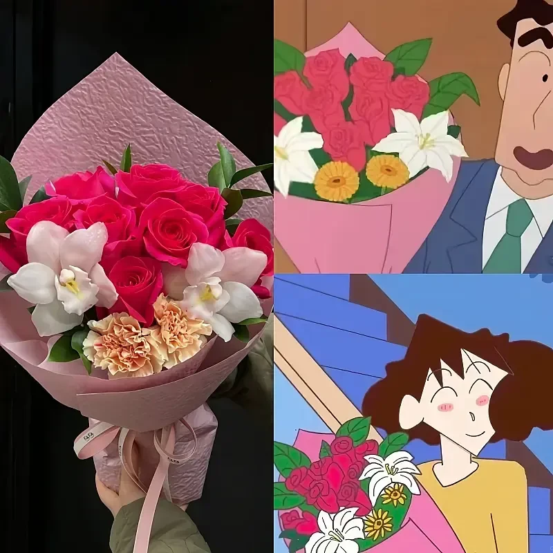 广志送给美伢的花弗洛伊德粉玫瑰鲜花同城速递极速配送货上门创意