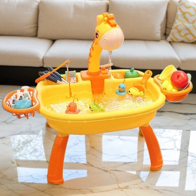 儿童水上乐园玩水戏水神器电动钓鱼玩具宝宝婴儿戏水桌男孩女孩子