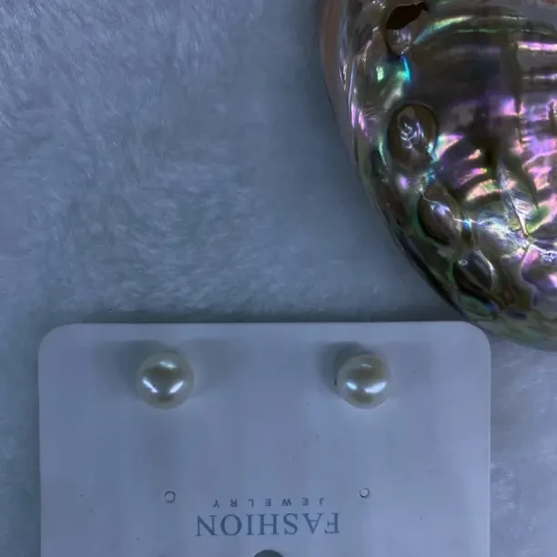 5mm天然淡水珍珠s925银耳钉女气质简约时尚防过敏