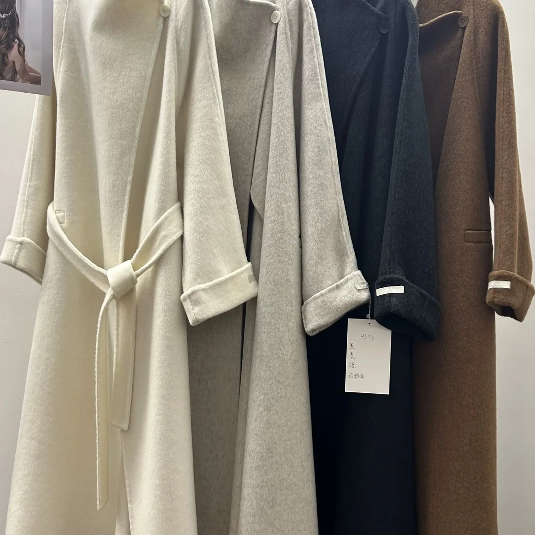 冬长款立领大衣（过款链接）