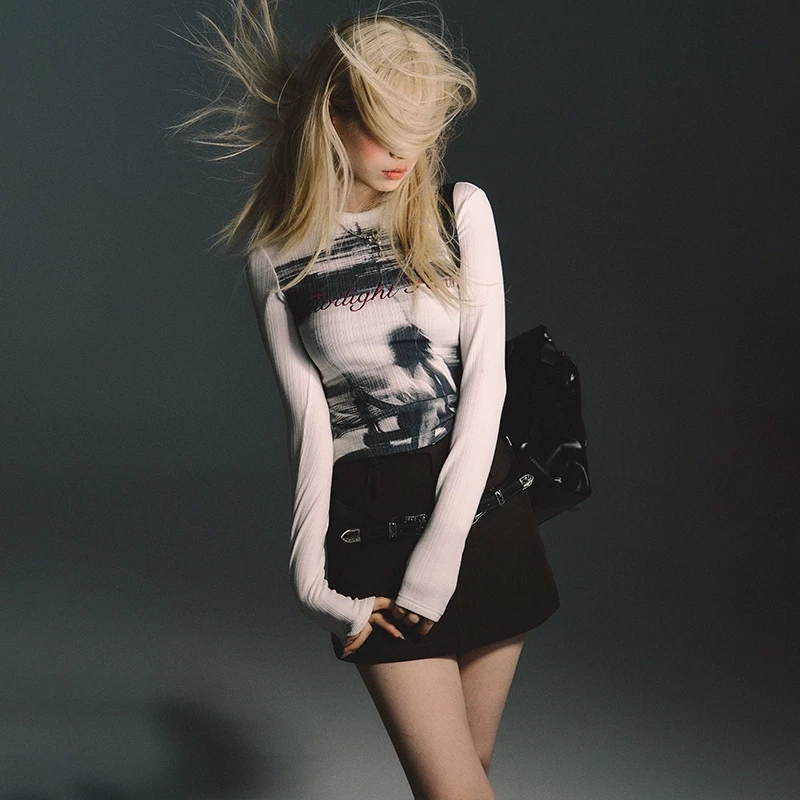 OAKMOO/ "初熟之物"长短款定制复古雕花腰带开叉百搭西装半身裙