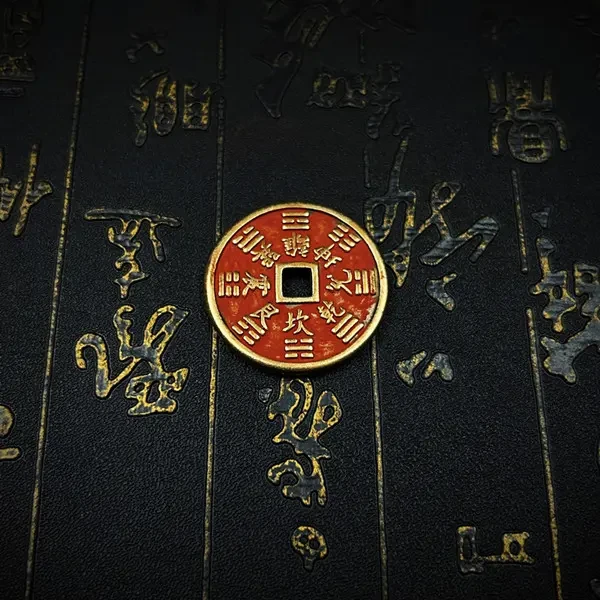 【厂家直销】黄铜吊坠中式古风青年新中式做旧男士女士个性素款项坠