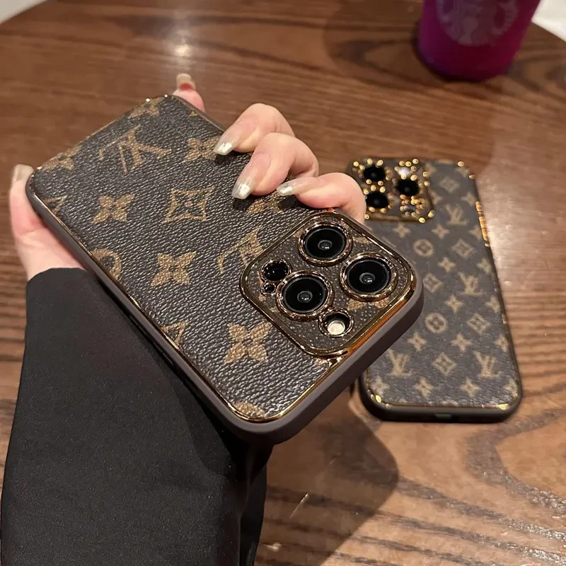 老花17promax手机壳新款iPhone16pro电镀15p保护套女神14