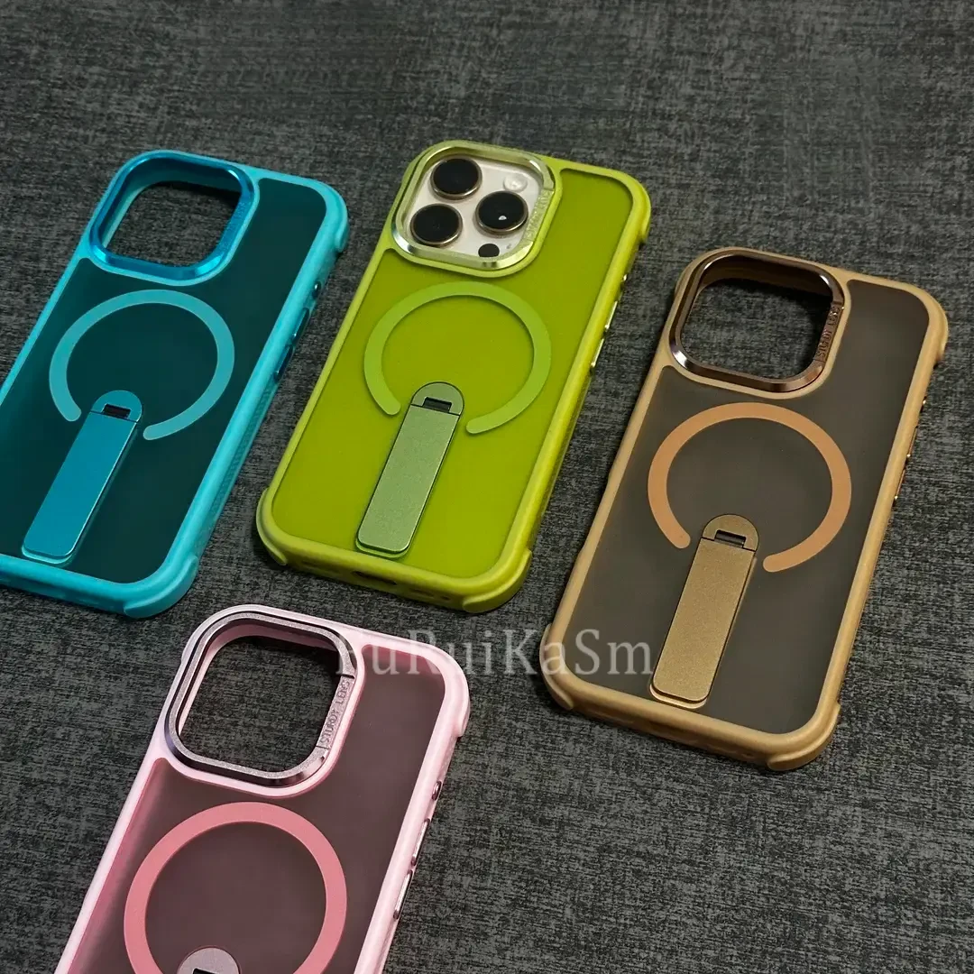 磁吸【软边防撞】适用苹果iPhone16promax手机壳一支支架15/14/13硬