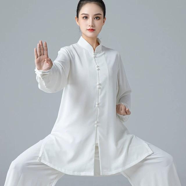 春夏秋季太极服女  棉麻中国风男太极拳武术表演练功比赛服装套装