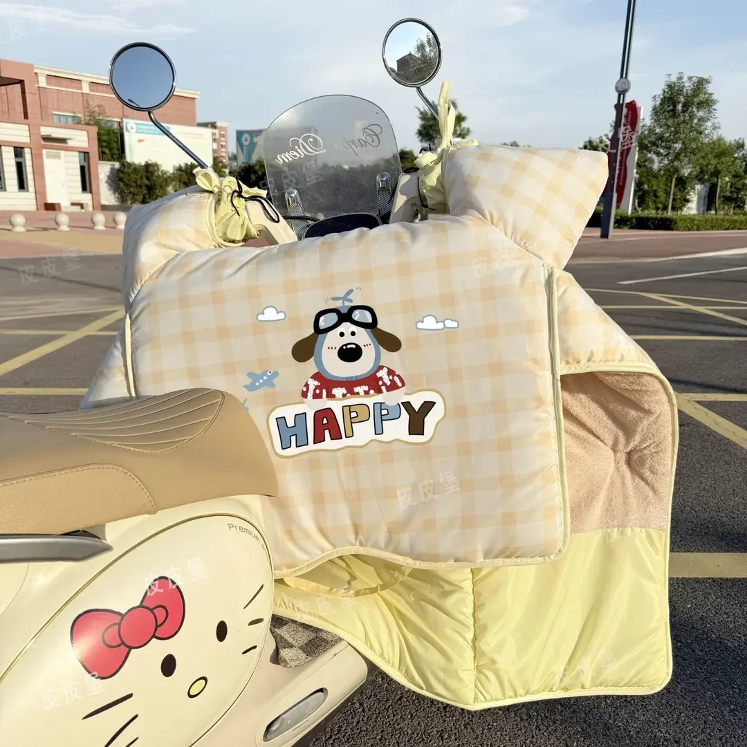 电动车挡风被冬季加绒加厚2025新款防寒冬天防水防风摩托四季用