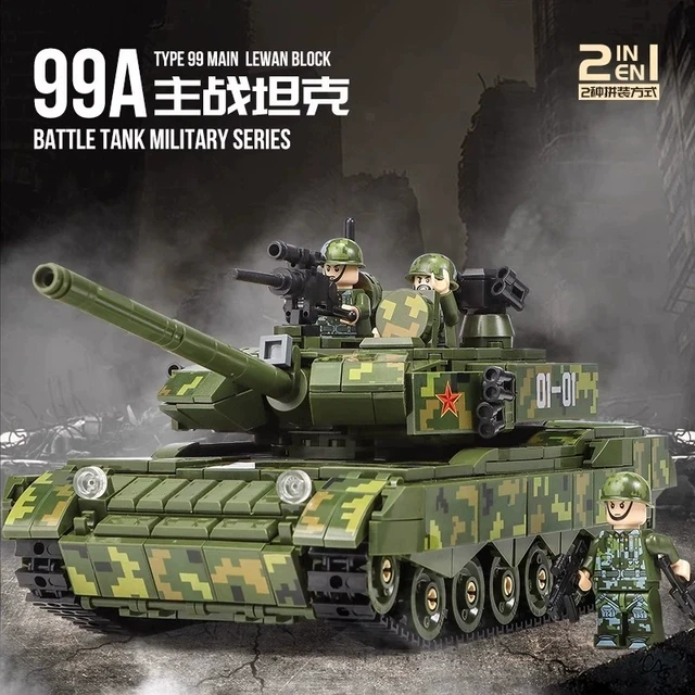 中国积木坦克特种兵履带式男孩玩具高难度巨大型益智拼装