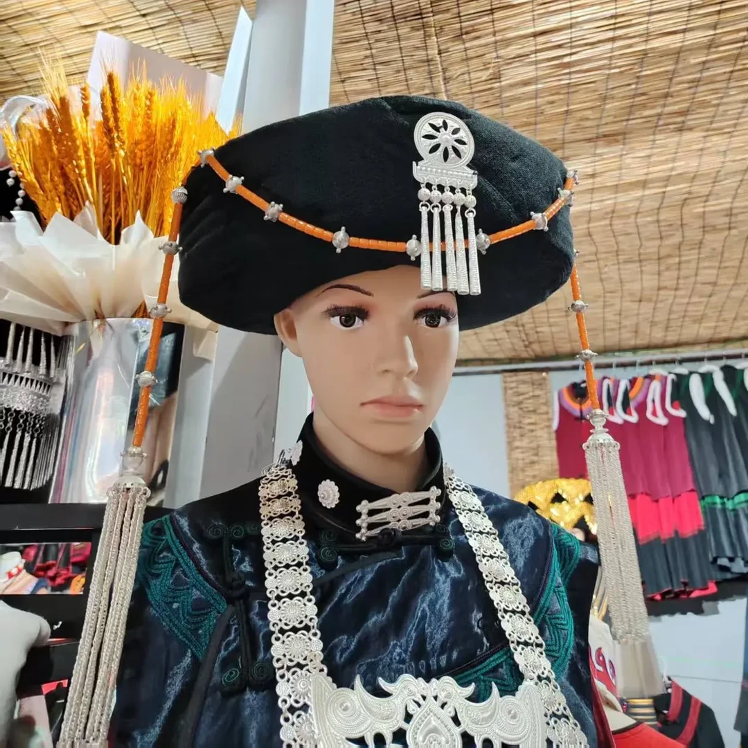 彝族头饰头帕民族风