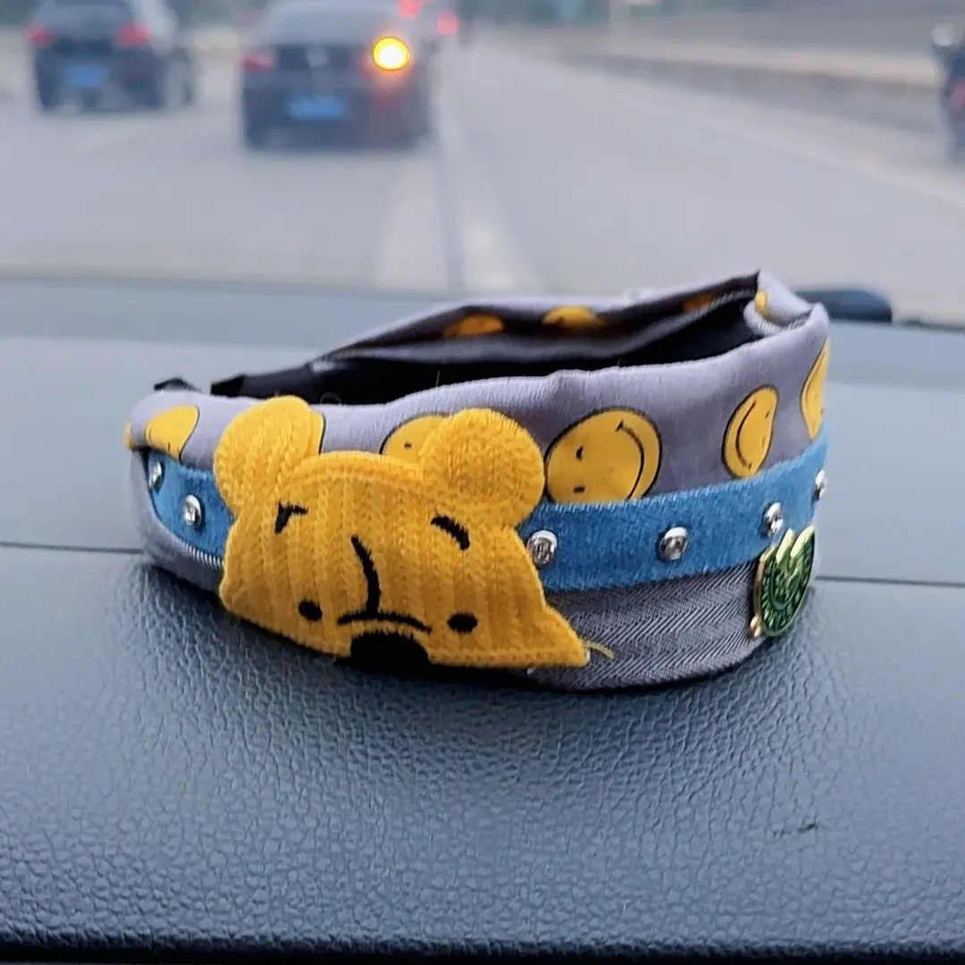 【实拍】东大门新款小熊笑脸发箍时尚个性精美温柔淑女小清新头箍