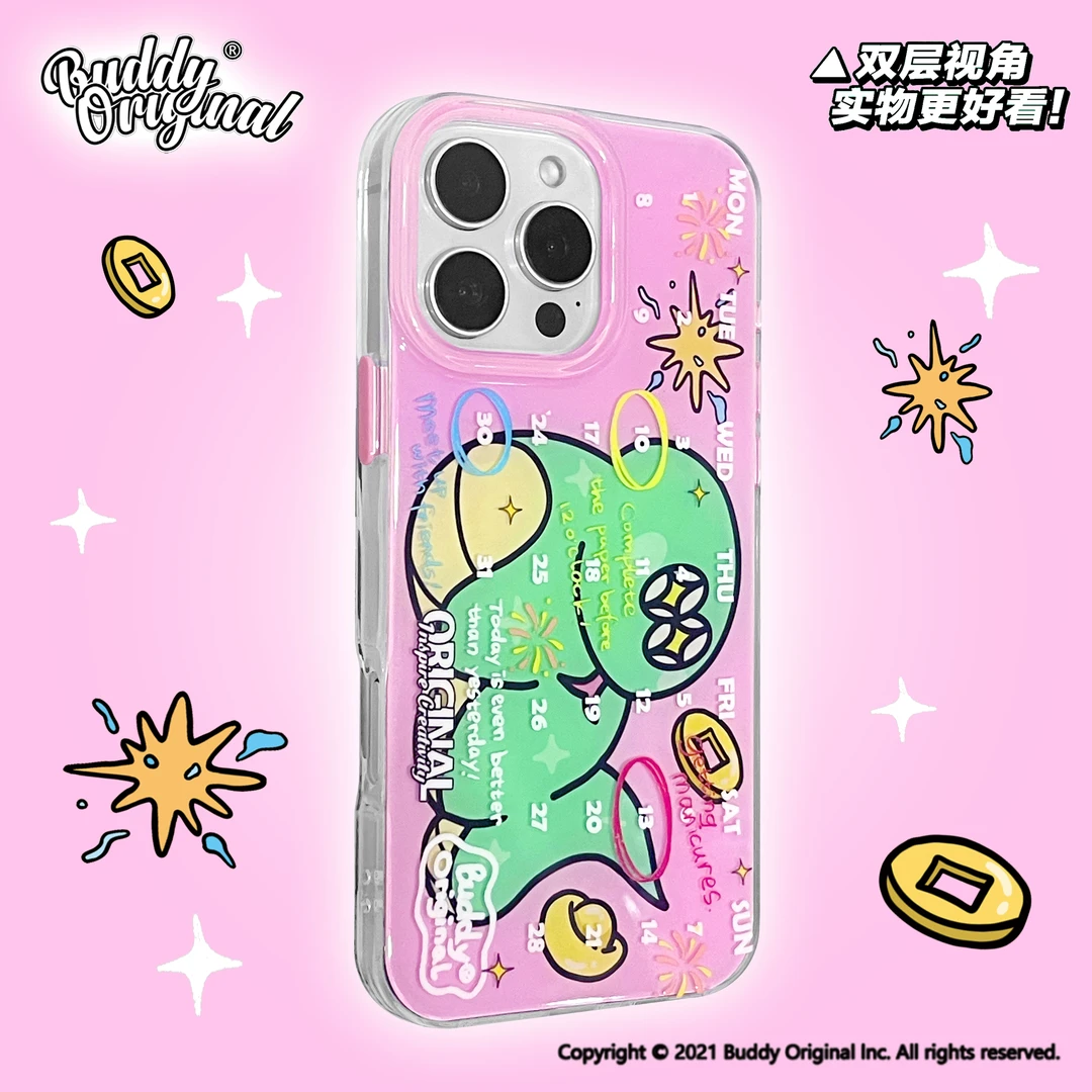 BUDDY原创蛇年历适用苹果16promax手机壳iphone15pro新款14/13