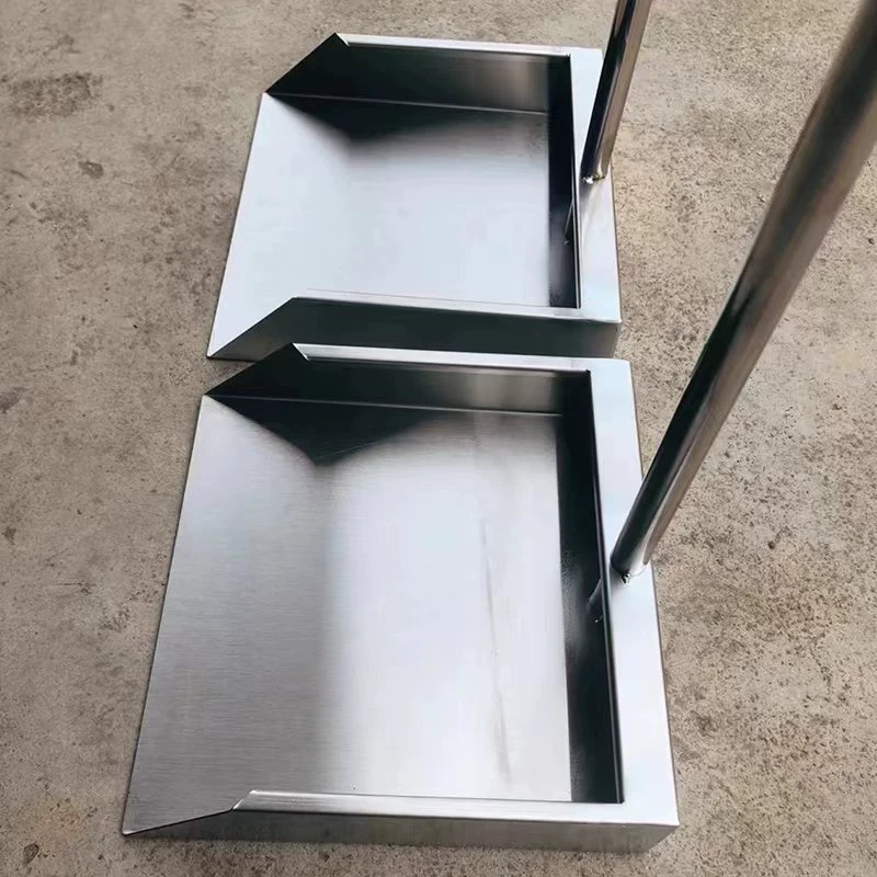 工厂专用垃圾铲斗簸箕304不锈钢特厚加厚撮箕畚斗畚箕一体焊接