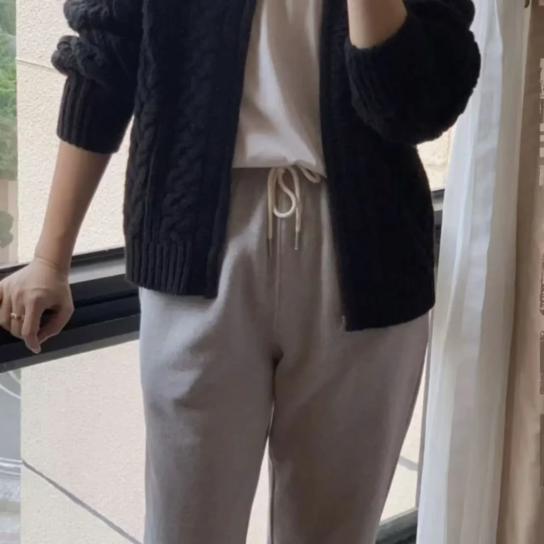 长袖常规款不起球女针织毛针织衫百搭连帽宽松