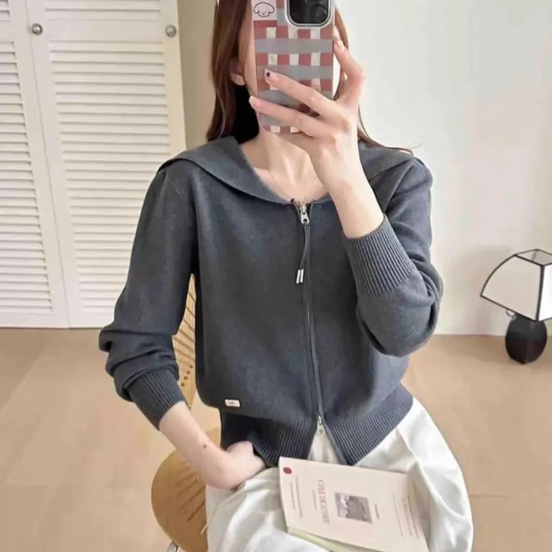 针织女毛针织衫韩系甜美针织开衫时尚春秋上衣秋季