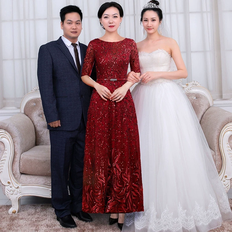 高贵年轻妈妈婚宴礼服春秋2024新款高端轻奢喜婆婆婚宴装平时可穿