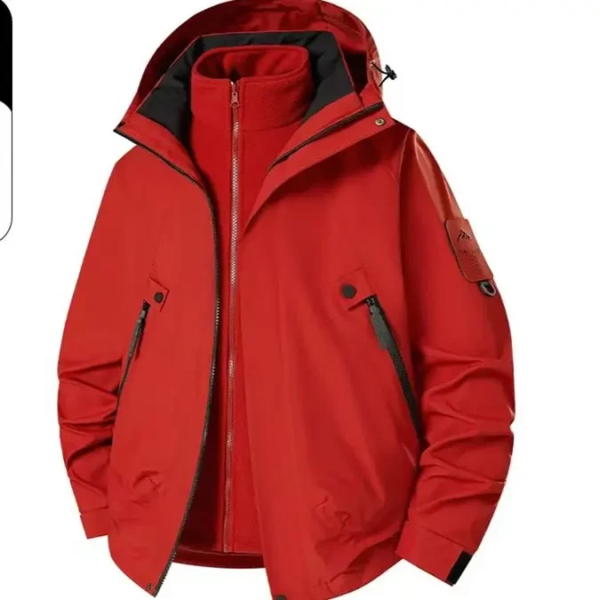 三合一可拆卸两件套冲锋衣情侣款户外防风防水保暖透气秋冬外套