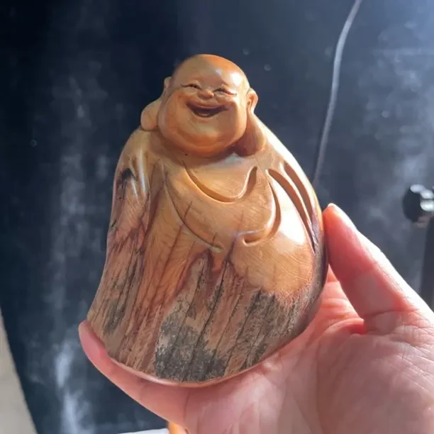 根雕天然随型弥勒佛达摩财神观音木雕摆件
