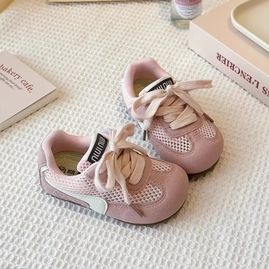 ABC夏季男童童鞋女宝小童儿童网面休闲魔术贴小女孩女童透气鞋