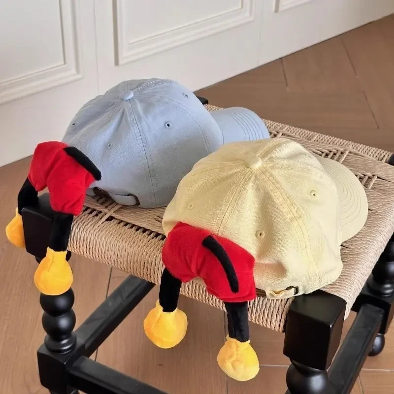 小红书同款米奇屁屁棒球帽网红同款拍照夏季防晒可爱鸭舌帽少女