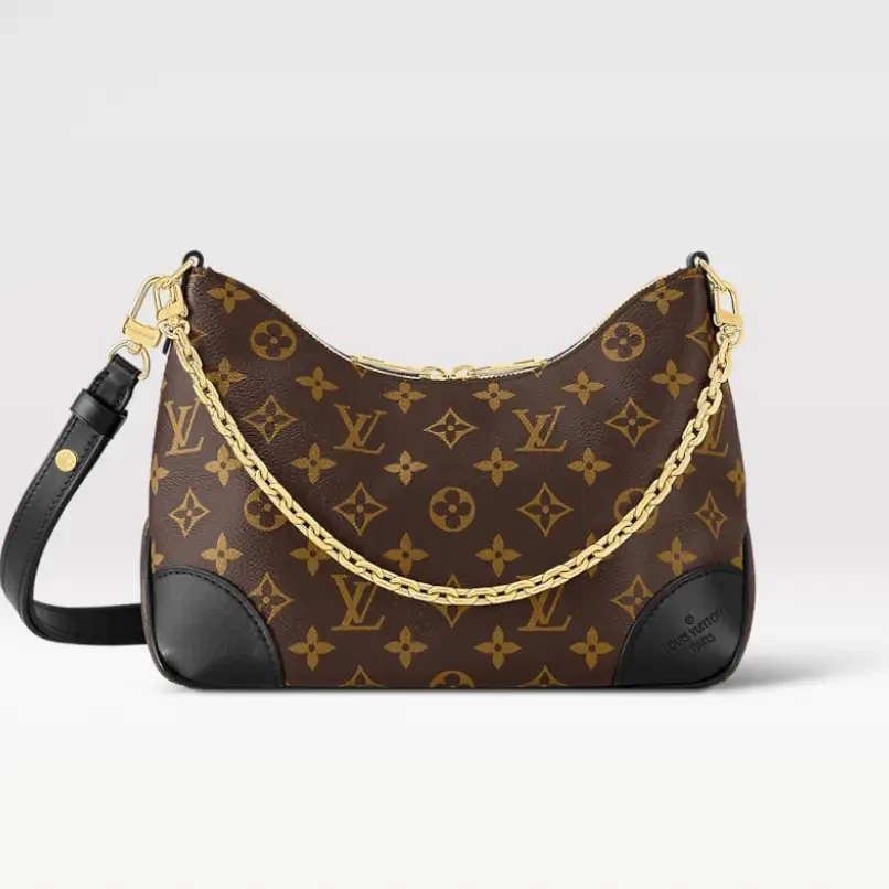 99新 LouisVuitton/路易威登 【专属】 LV 黑色牛角包  斜挎包