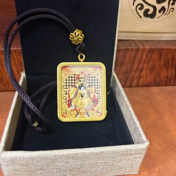 铜合金吊坠 五台山文殊五爷精雕双面创意吊坠汽车摆件饰品