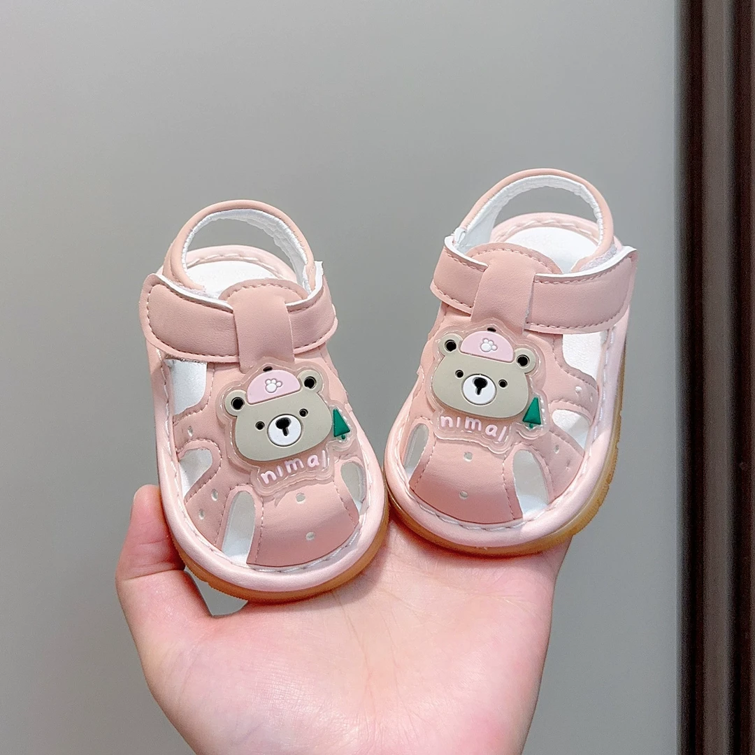 宝宝学步鞋2025夏季新款女童软底防滑宝宝步前凉鞋镂空透气男童鞋