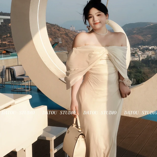 哒头.Studio【美神降临】微胖mm法式大码2025年新款显瘦连衣裙女