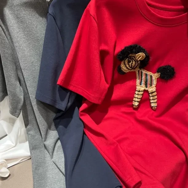 新年红～小马T新款红色短袖 马年本命色