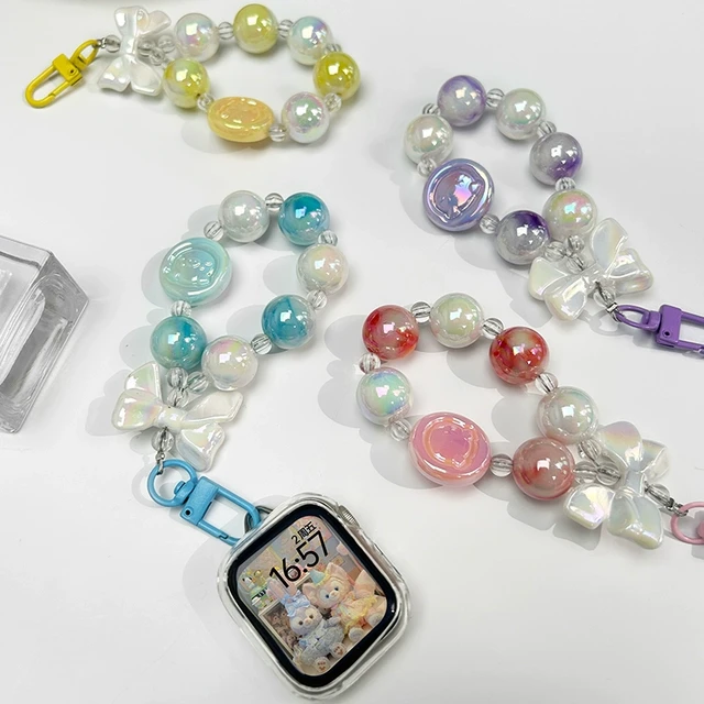 【钙片小猪】适用Apple WatchS9表带多巴胺挂链苹果手表S8小众ins