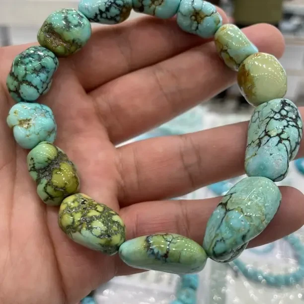 三彩随形单圈手串男女通用时尚百搭个性藏式