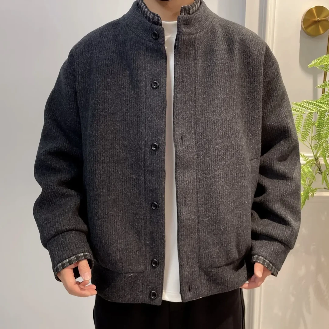新款男士秋冬季假两件夹克休闲情侣款夹克外套潮牌设计
