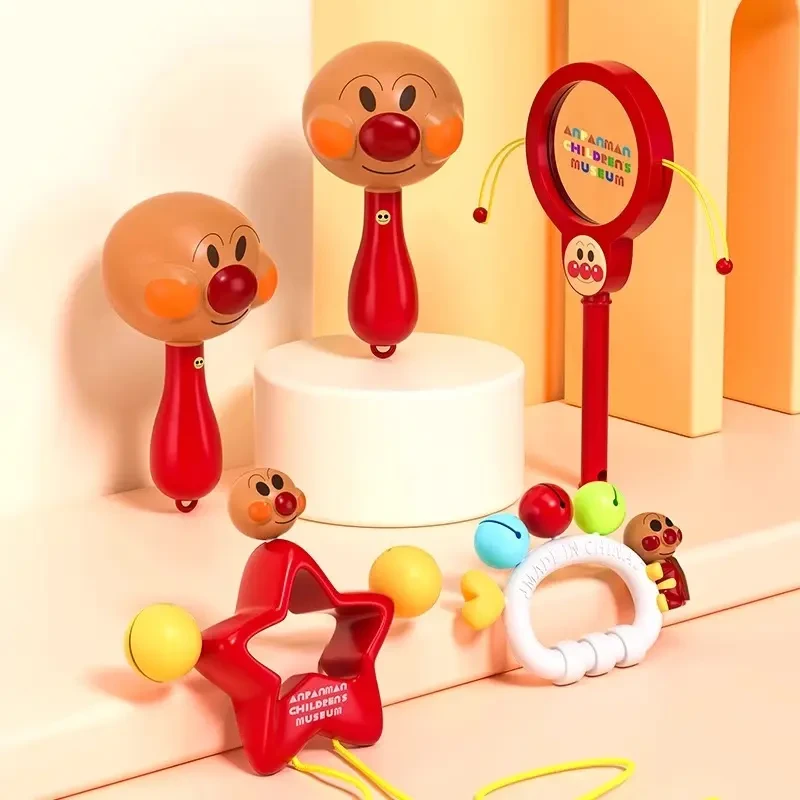 新生儿宝宝面包超人手摇铃沙锤婴儿礼物安抚玩具宝2拨浪鼓可啃咬