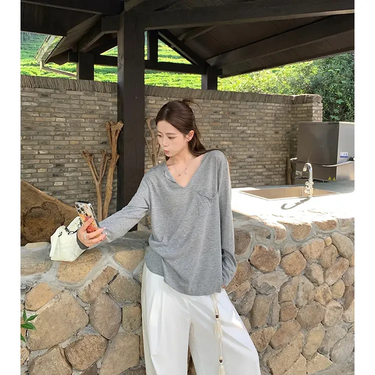 夏季慵懒风v领针织衫薄款上衣春夏流光风夏季薄款V领针织防晒开衫