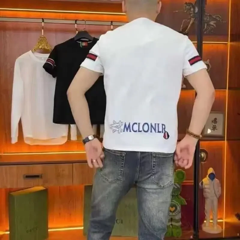 美式轻奢新款潮流百搭夏季帅气士短袖档时尚休闲ins上衣青春流行M