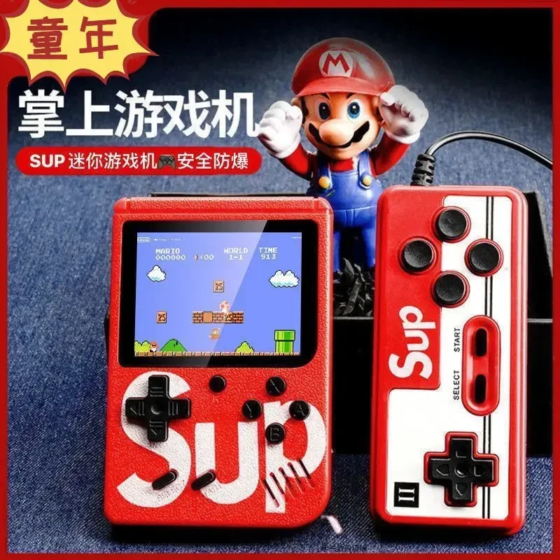 新款双人400合1掌上游戏机SUP掌机怀旧经典小型游戏机学生双打PSP