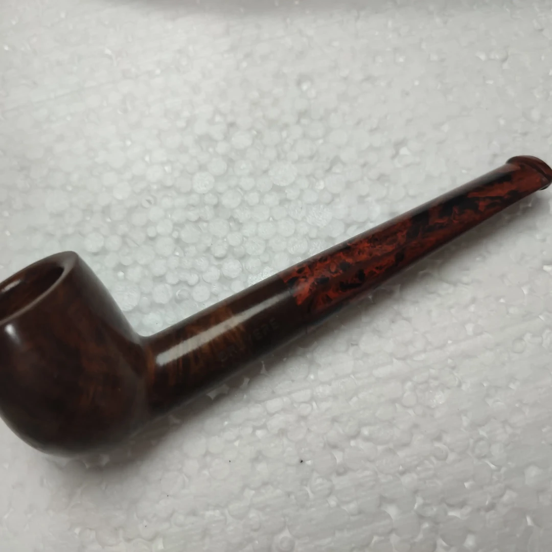 男士手工石楠木直柄撞球式过滤烟斗适合送礼