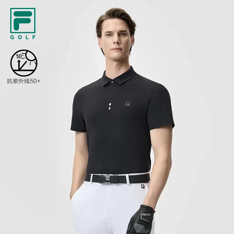 Fila/斐乐新款男子【百搭时尚针织短袖POLO衫】运动T恤A11M525107F