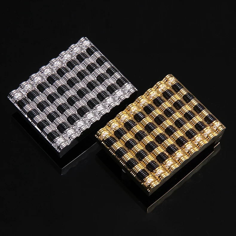 新款史蒂芬豹头鹰头皮带扣钢镶钻扣男士皮带扣头亚克力（不含带）