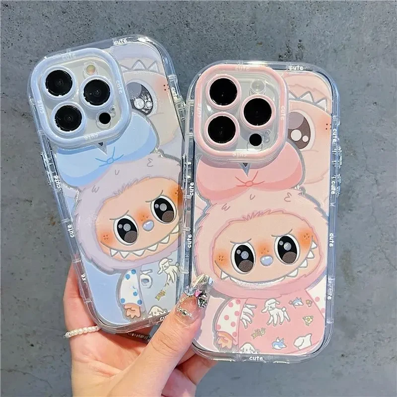 可爱拉布布适用于苹果16Pro手机壳iPhone14max小米15华为全包防摔