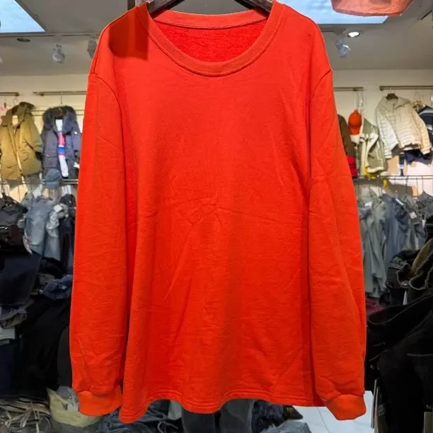 女士纯棉圆领秋衣大码宽松透气打底上衣