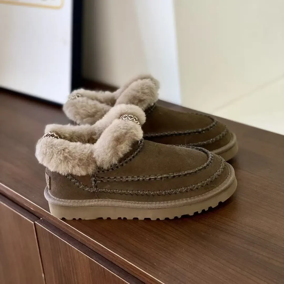 澳洲皮毛一体羔羊毛雪地靴厚底保暖