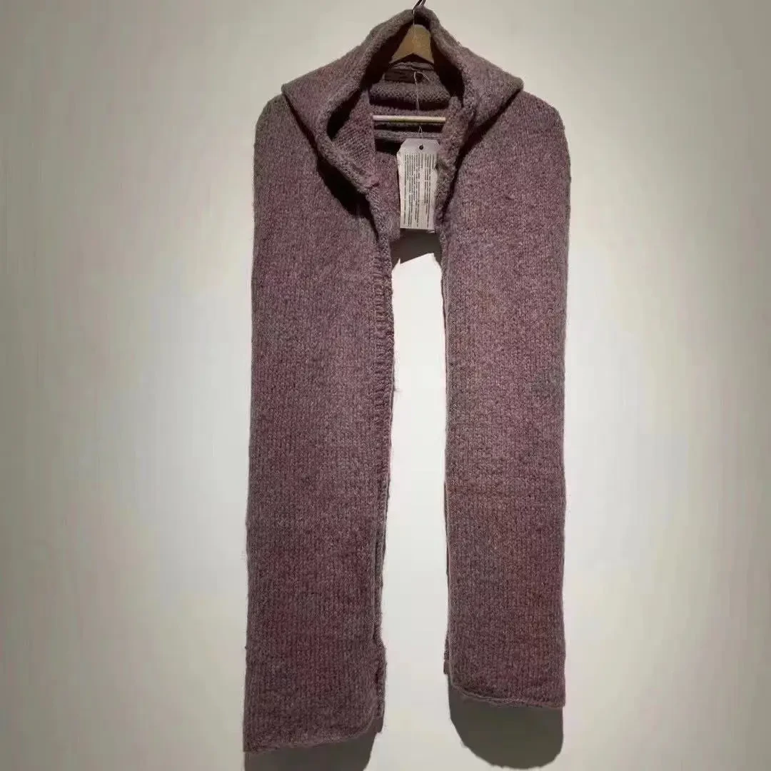 涟香家左岸迷香针织围巾7073带帽子厚款秋冬时尚百搭加厚保暖秋冬