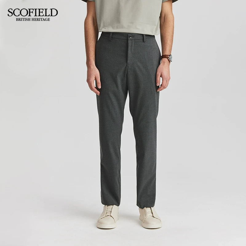 SCOFIELD男士男装春季新款商务西装裤直筒长裤穿搭裤子休闲裤