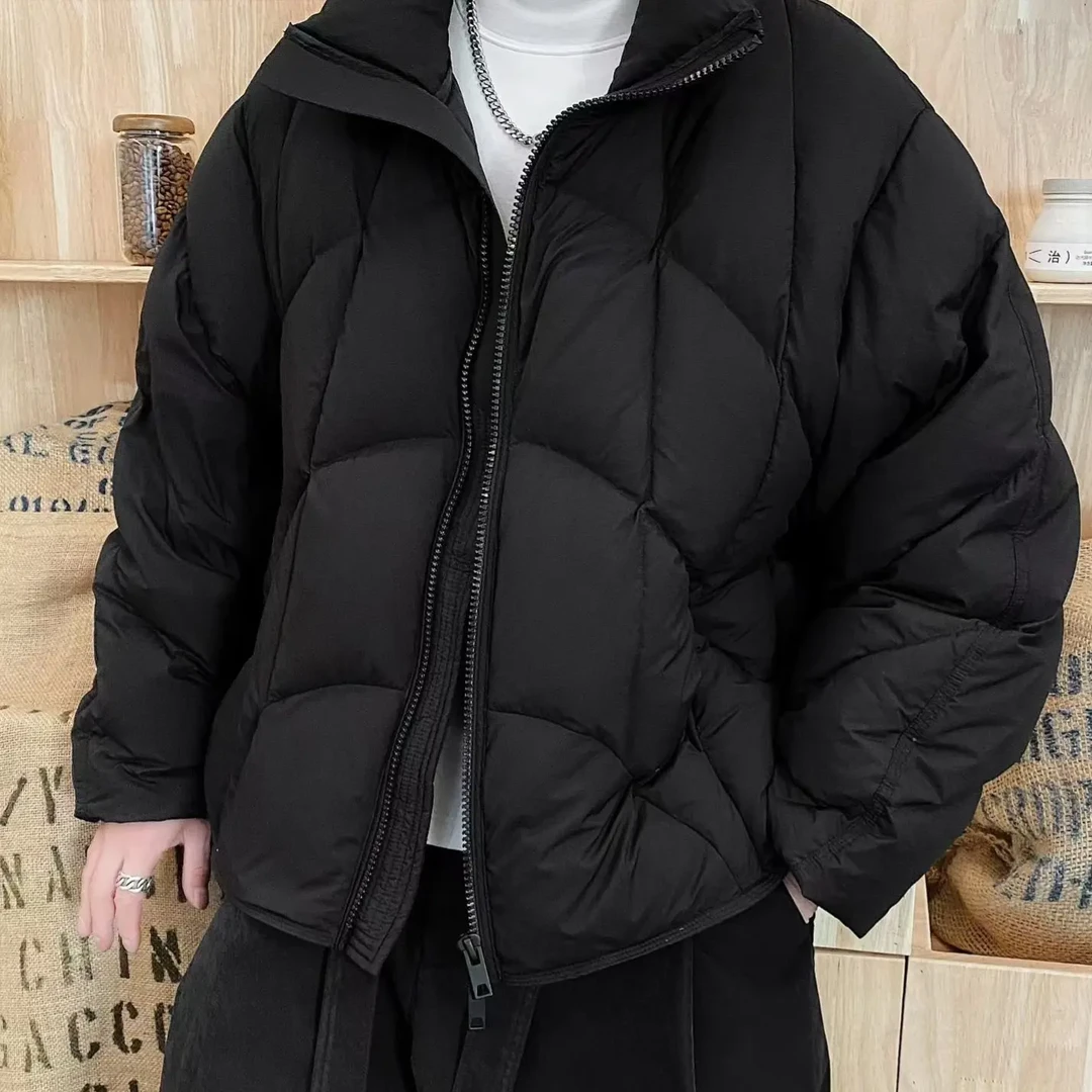 秋冬高端欧货男士泡芙高充绒立领加厚白鸭绒时尚保暖