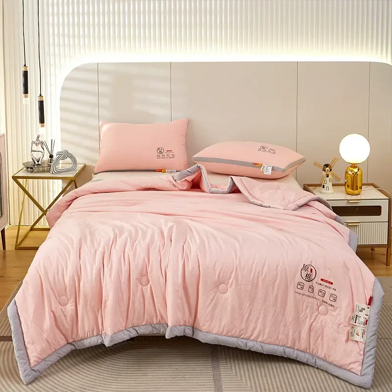 A类大豆纤维夏被空调被学生宿舍单双人夏凉被夏季薄被子可机水洗