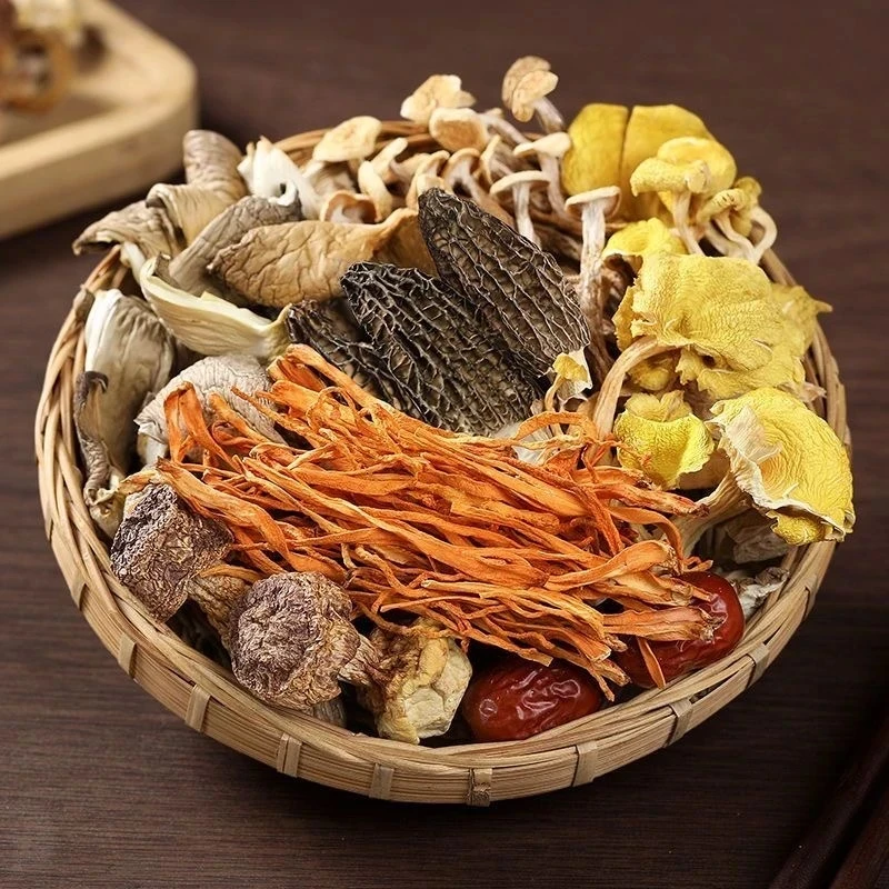 【到手5袋】七彩菌汤包鹿茸菇鸡油菌营养丰富煲汤浓郁优选食材干货