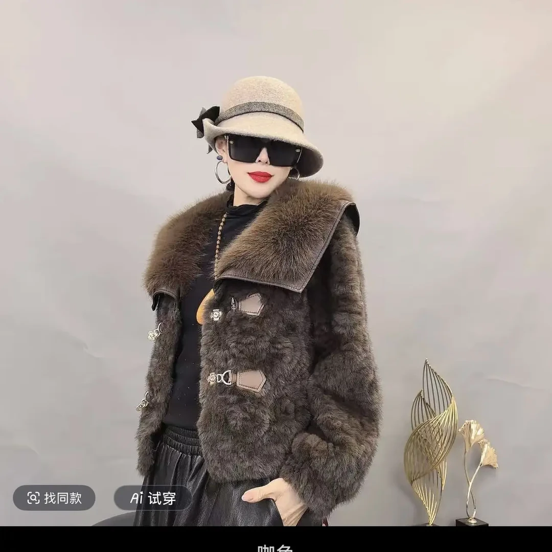 秋冬新款海军领轻奢短款外套