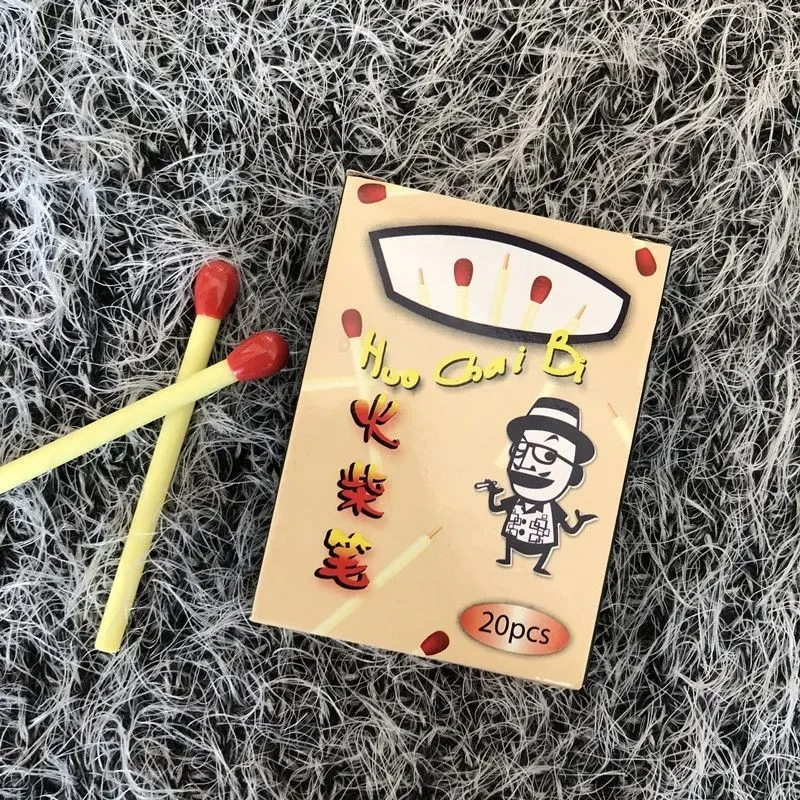 【樱酱】韩款可爱造型火柴圆珠笔创意小学生卡通学习文具用品签字笔